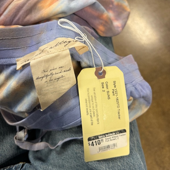 Raquel Allegra Pastel Tracker Tie-Dye Pants Sunset - Picture 3 of 3